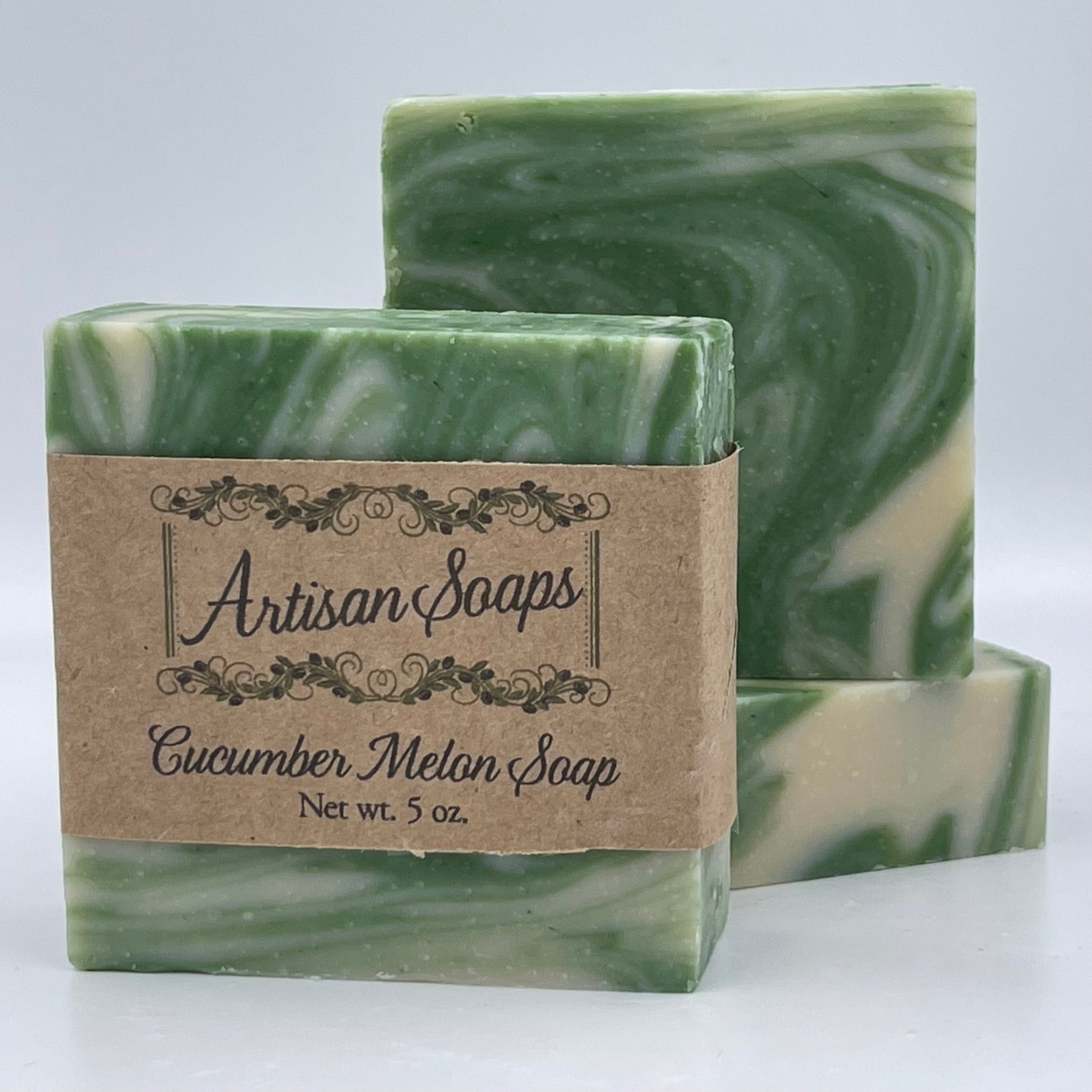  Money soap cucumber melon scented 4 oz square soap all have  price inside : Handmade Products